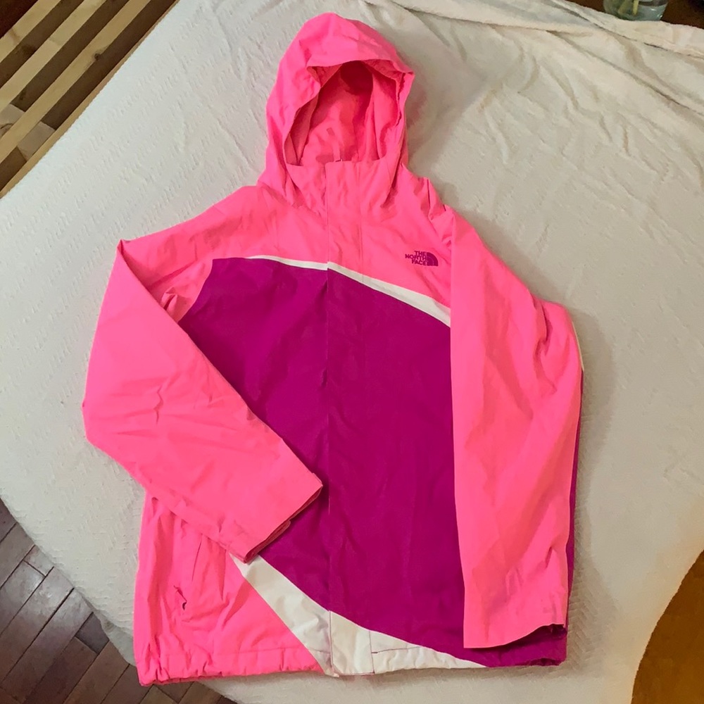 The North Face rain jacket. Girls size XL